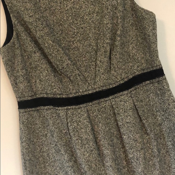 Ann Taylor Loft pleated wool sleeveless dress - Picture 2 of 5